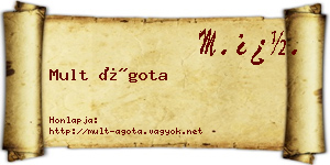 Mult Ágota névjegykártya